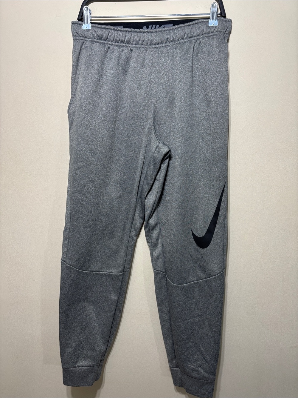 Nike Gray Jogger Sweatpants with Black Swoosh